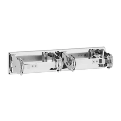 Bobrick B-265 Surface-Mounted Vandal-Resistant Toilet Tissue Dispenser, Bright Polished, Two Rolls
