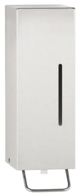 Bobrick B-26627 Surface-Mounted Manual Foam Soap Dispenser, Satin Finish, 17-fl oz.