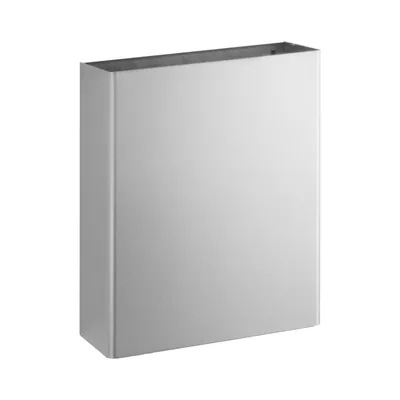 Bobrick B-279 Surface-Mounted Waste Receptacle, Satin Finish, 6.4-Gallon