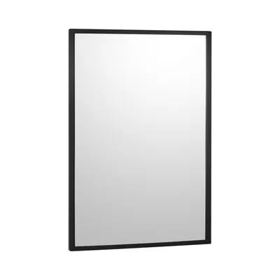 Bobrick B-290 2436.MBLK Welded-Frame Mirror, Matte Black, 24" W x 36" H