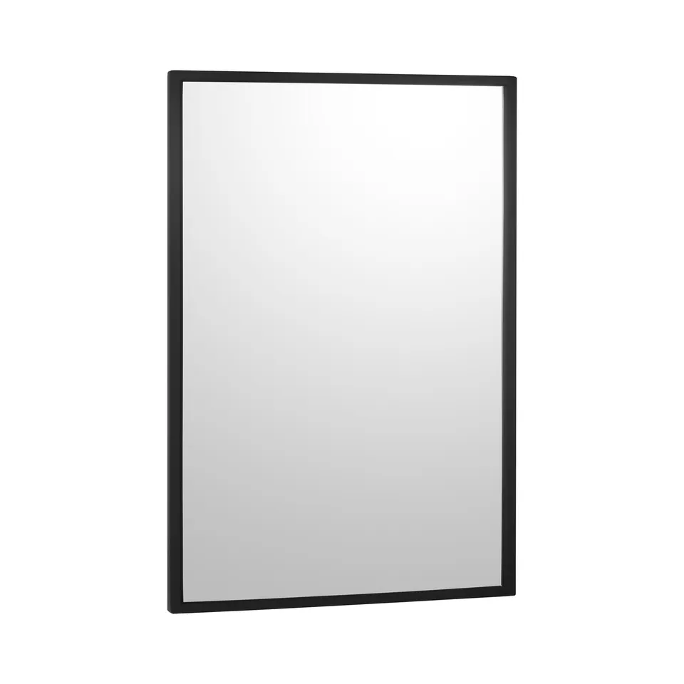 Bobrick B-290 1830.MBLK Welded-Frame Mirror, Matte Black, 18" W x 30" H