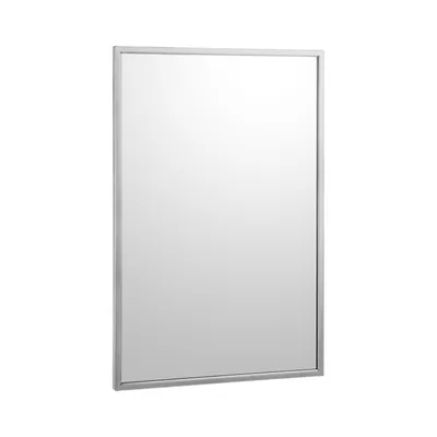 Bobrick B-290 1830 Welded-Frame Mirror, Satin Finish, 18" W X 30" H