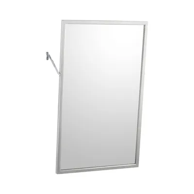Bobrick B-294 1830 Angle-Frame Two-Position Tilt Mirror, Satin Finish