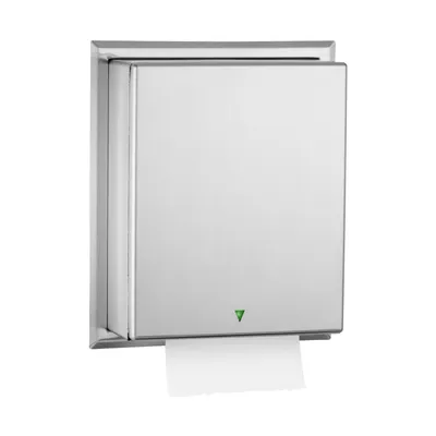 Bobrick B-29744 Semi-Recessed Automatic Roll Paper Towel Dispenser, Satin Finish