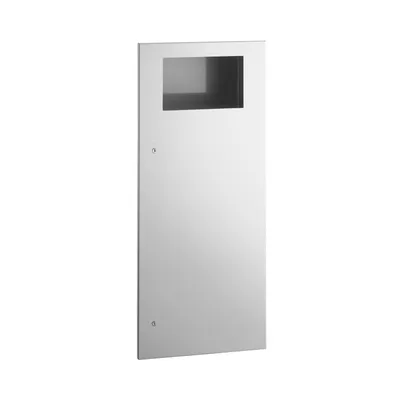 Bobrick B-35643 Recessed Waste Receptacle, Satin Finish, 12-Gallon