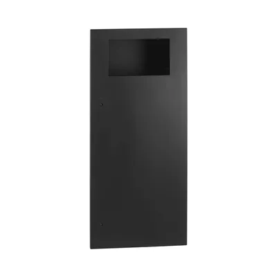 Bobrick B-35643.MBLK Recessed Waste Receptacle, Matte Black, 12-Gallon