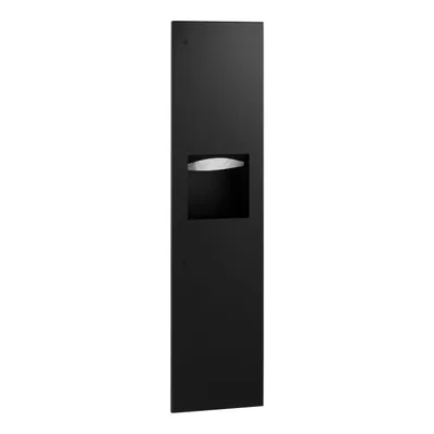Bobrick B-3803.MBLK Recessed Paper Towel Dispenser and Waste Receptacle, Matte Black, 6.3-Gallon Waste