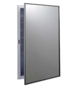 Bobrick B-397 Recessed Medicine Cabinet, White Enamel