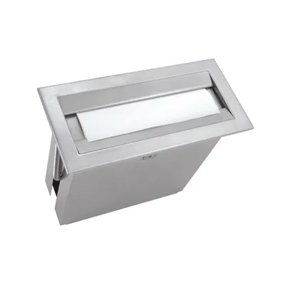 Bobrick B-526 Countertop-Mounted Paper Towel Dispenser, Satin Finish, 300 Multifold Towels