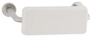 Bobrick B-5892 Grab Bar Rail with Padded Back Bar, Satin Finish with White Polyurethane Foam