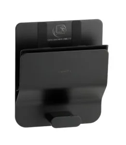 Bobrick B-635.MBLK Surface-Mounted Klutch Mobile Device Holder, Matte Black