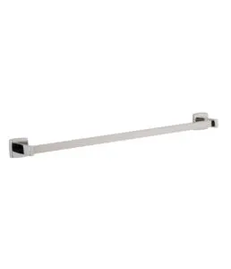 Bobrick B-673 x 18 Surface-Mounted Towel Bar, Square Bar, 18", Bright-Polished