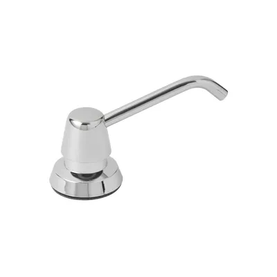 Bobrick B-822 Counter-Mounted Manual Top-Fill Liquid Soap Dispenser, 4" Spout, Polished, 34-fl. oz.