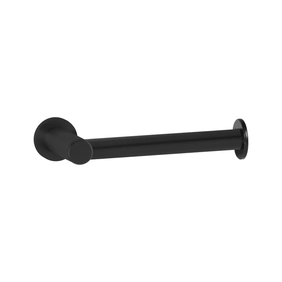 Bobrick B-9543.MBLK Surface-Mounted Toilet Tissue Dispenser, Fino Collection, Matte Black, One Roll
