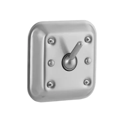 Bobrick B-983 Surface-Mounted Clothes Hook, Vandal and Ligature Resistant, Satin Finish