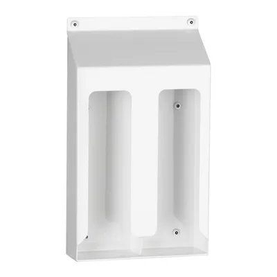 Bobrick B-9881 Surface-Mounted Vertical Bay Paper Towel Holder, Ligature Resistant, White Powder-Coated