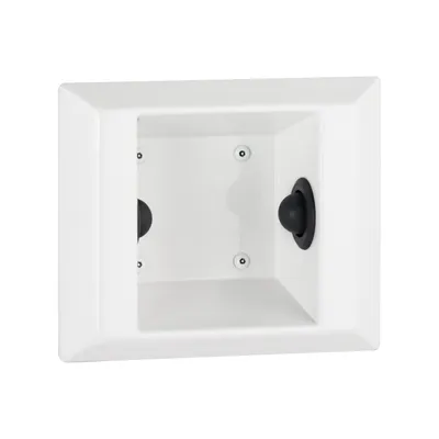 Bobrick B-9882 Semi-Recessed Toilet Paper Holder, Ligature Resistant, White Powder-Coated