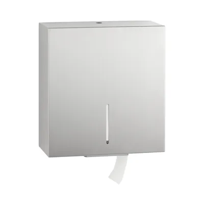 Bobrick B-9890 Surface-Mounted Jumbo Toilet Roll Holder, Fino Collection, Satin Finish