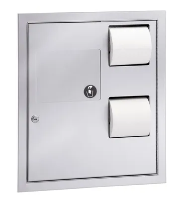 Bradley 5942-690000 Recess Mounted In-Stall Combination Unit (Reverse Door)