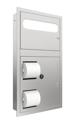 Bradley 5912-690000 In-Stall Recessed Combination Unit (Reverse Door)