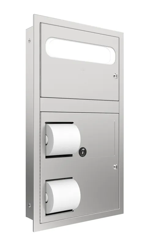 Bradley 5912-690000 In-Stall Recessed Combination Unit (Reverse Door)