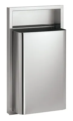 Bradley 344-100000 Semi-Recessed 12 Gallon Waste Receptacle