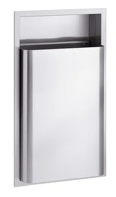 Bradley 346-100000 Semi-Recessed 12 Gallon Waste Receptacle