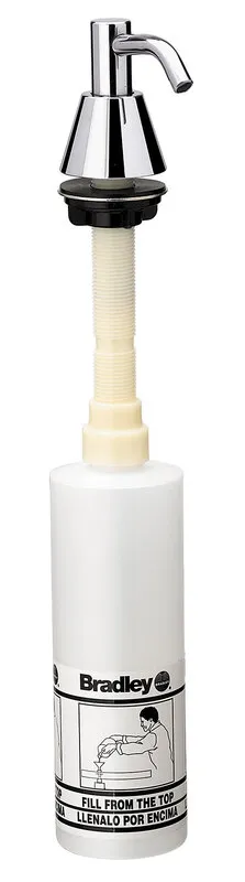 Bradley 6322-680000 Spout Pump Liquid Soap Dispenser (2-1/2" Spout, 32oz cap.)