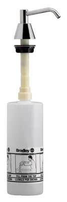 Bradley 6324-000000 Spout Pump Liquid Soap Dispenser (4" Spout, 16oz cap.)