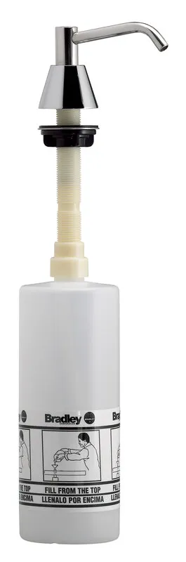 Bradley 6324-680000 Spout Pump Liquid Soap Dispenser (4" Spout, 32oz cap.)