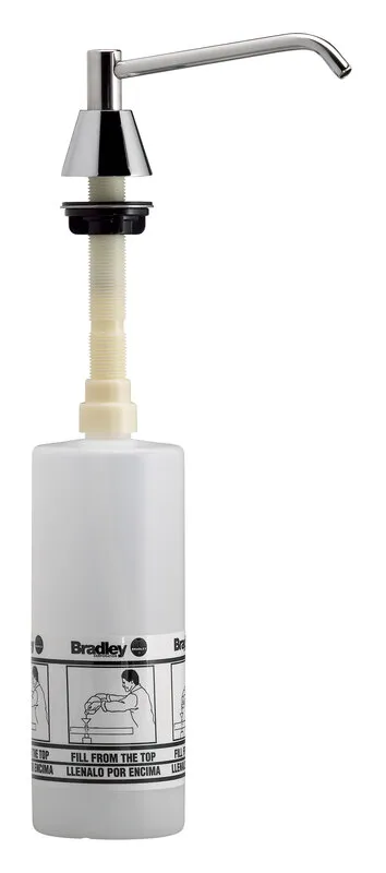 Bradley 6326-680000 Spout Pump Liquid Soap Dispenser (6" Spout, 32oz cap.)