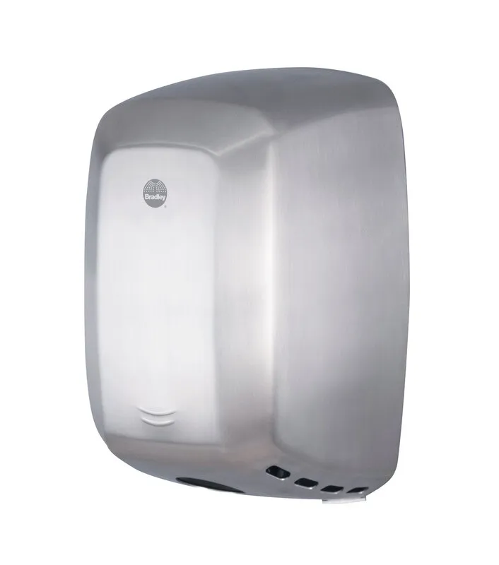 Bradley 2901-287400 Aerix 2901-2874 Satin Stainless Steel Adjustable Speed Hand Dryer
