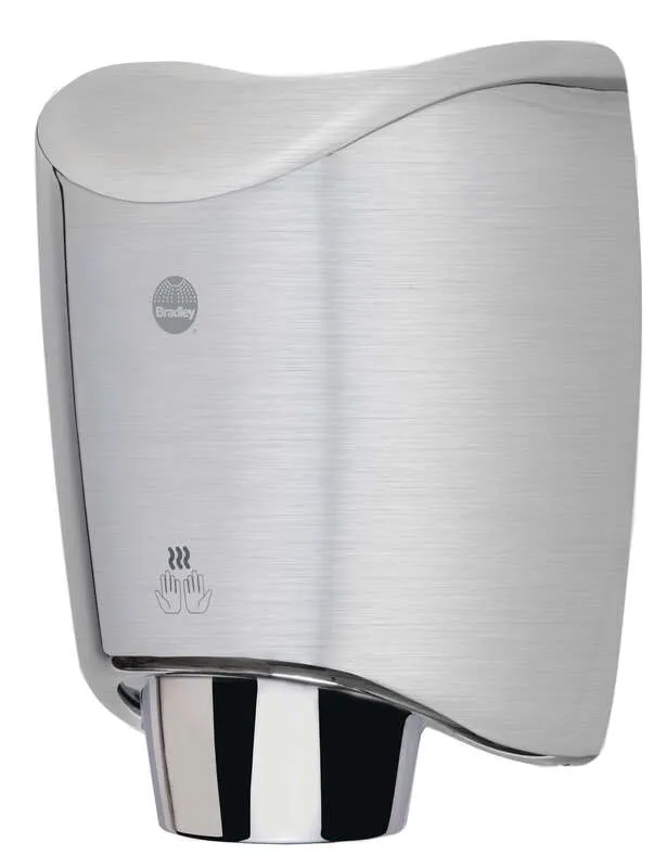 Bradley 2922-2874 Aerix 2922-2874 Satin Stainless Steel 110-120V Surface Mounted Hand Dryer