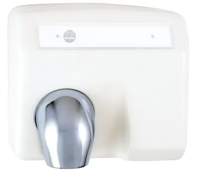 Bradley 2903-280000 Aerix 2903-28 White Sensor-Operated Hand Dryer