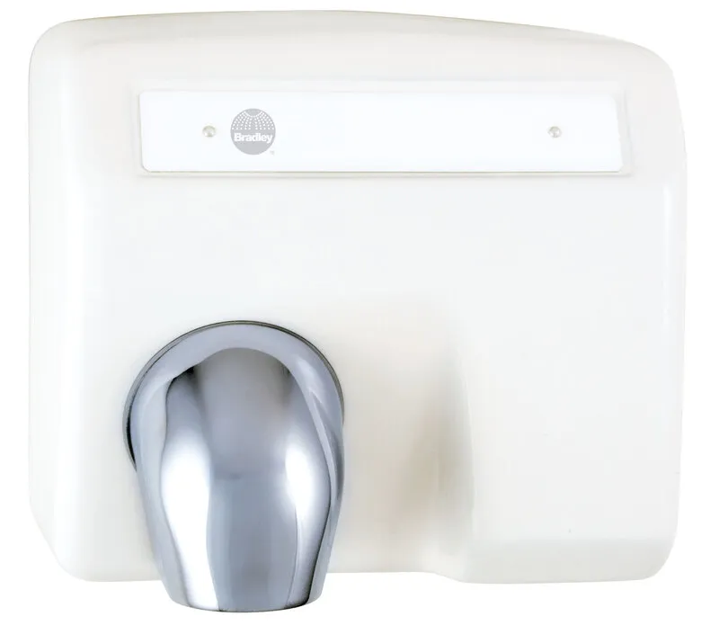 Bradley 2903-280000 Aerix 2903-28 White Sensor-Operated Hand Dryer