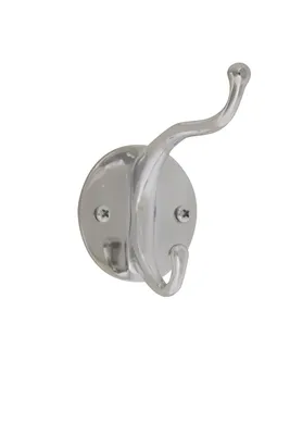 Bradley 914-000000 Chrome Plated Double Hook