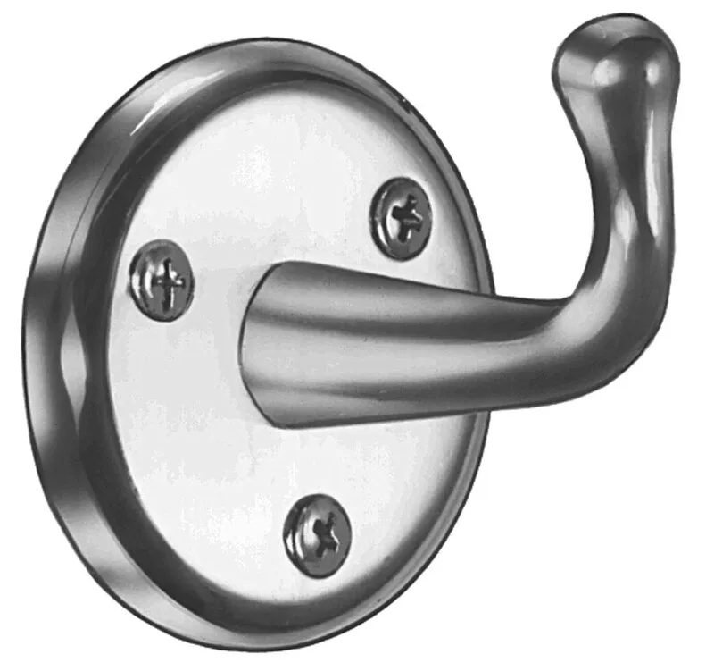 Bradley 9118-000000 Heavy Duty Chrome Plated Robe Hook - Exposed Mounting