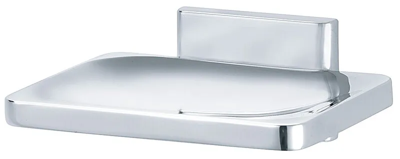 Bradley 921-600000 Chrome Plated Soap Dish w/ Drain Holes - 921 model shown