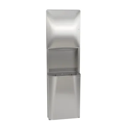 Bradley 2A05-000000 Recessed Folded Towel Dispenser & 12 gal. Waste Receptacle