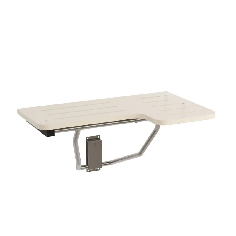 Bradley 9594-000000 Folding Reversible Shower Seat - White, Bradmar, Barrier Free
