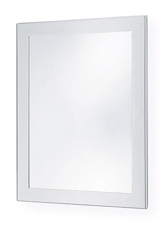 Bradley SA01-1 12" x 16" Chase Mounted Stainless Steel Security Mirror
