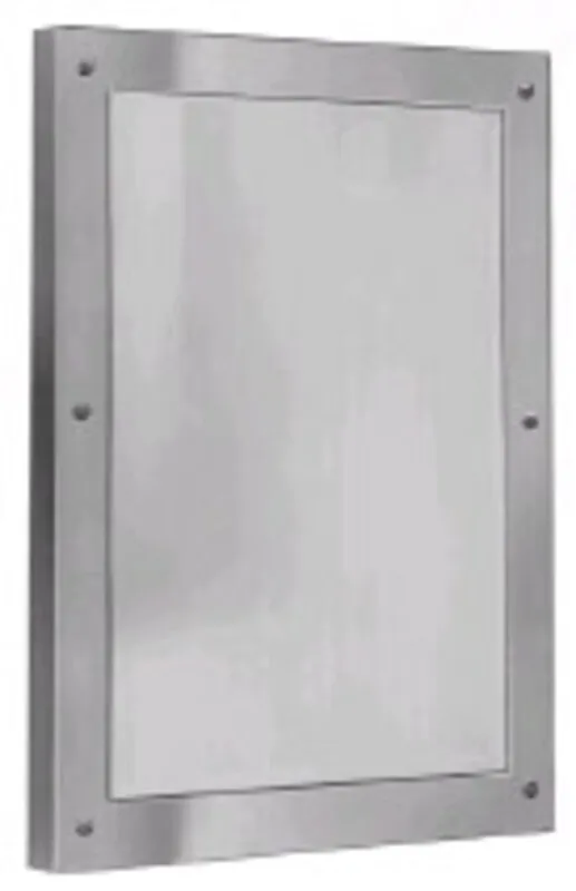 Bradley SA03-1 12" x 16" Front Mounted Stainless Steel Security Mirror