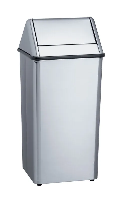 Bradley 377-380000 Freestanding 36 gal. Waste Receptacle With Removable Swing Top