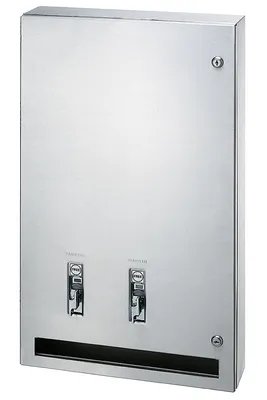 Bradley 407-1140 Surface Mounted Napkin/Tampon Vendor (Free Mechanism)