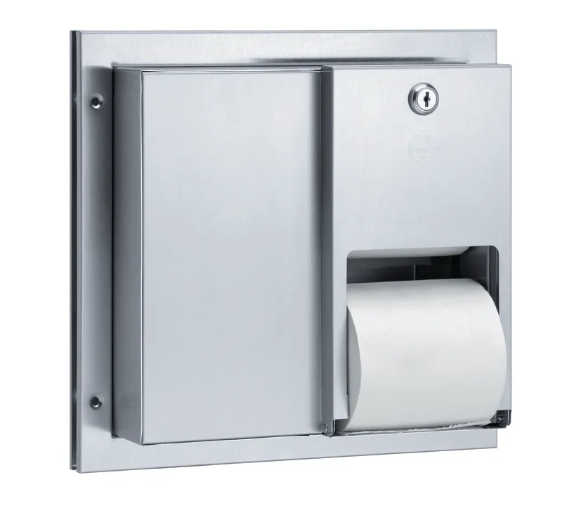 Bradley 5422-000000 Dual Roll Toilet Paper Dispenser