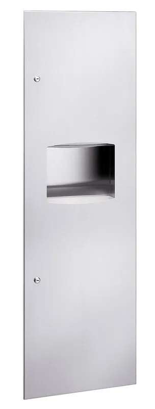 Bradley 2037-000000 Recessed Folded Towel Dispenser & 11.2 gal. Waste Receptacle