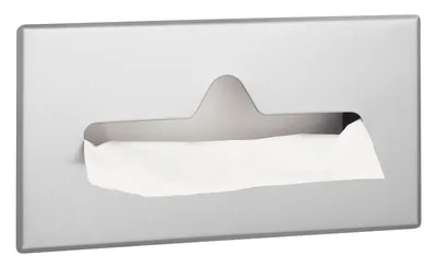 Bradley 987-000000 Recessed Facial Tissue Dispenser - Satin Finish