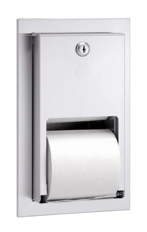 Bradley 5412-000000 Dual Roll Toilet Paper Dispenser