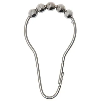 Bradley 9540-000000 Shower Curtain Hook With Rollers