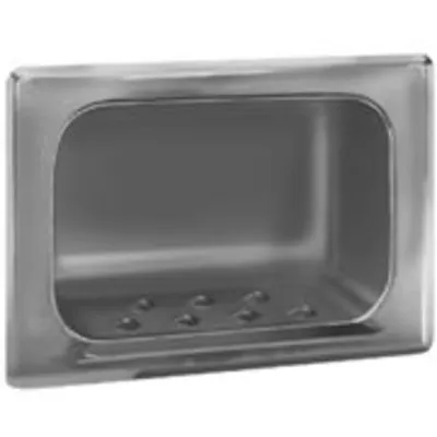 Bradley 9403-000000 Recess Mounted Soap Dish - w/ Wall Clamp